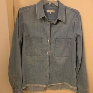 7 For All Mankind light denim button down